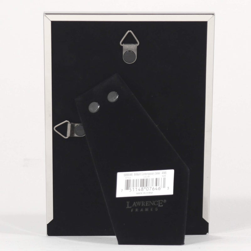 Lawrence Frames 4x6 Flat Silver Metal Picture Frame - Image 3